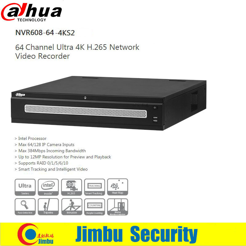 Dahua 64ch 4K H.265  ڴ NVR608-64-4KS2 Ʈ     ִ 384Mbps  뿪